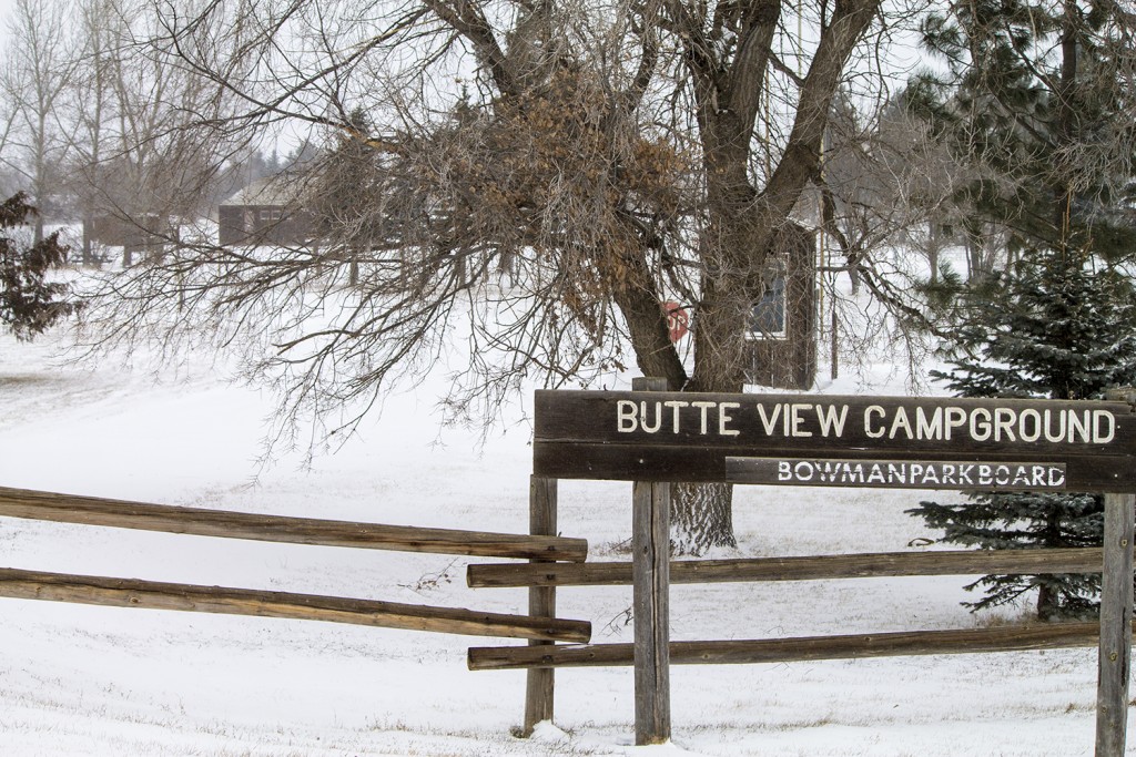 Butte View Campground, located on Highway 12 just east of Bowman, was built in the 1970s and has since outgrown its electric hookups. The Bowman Parks and Recreation Dept. will soon change that with new, higher amp hookups, along with sewer and water at each campsite. (Photo by Bryce Martin/Pioneer)