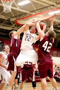 Chandler Braaten goes up against Watford City. PHOTO BY JASON WASKIEWICZ/PIONEER