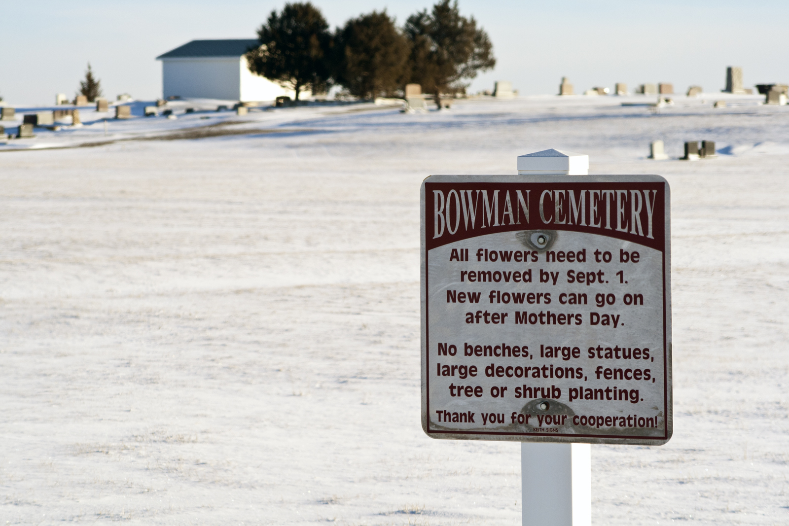 UPDATED: Flowers left at cemetery thrown away on Christmas Day