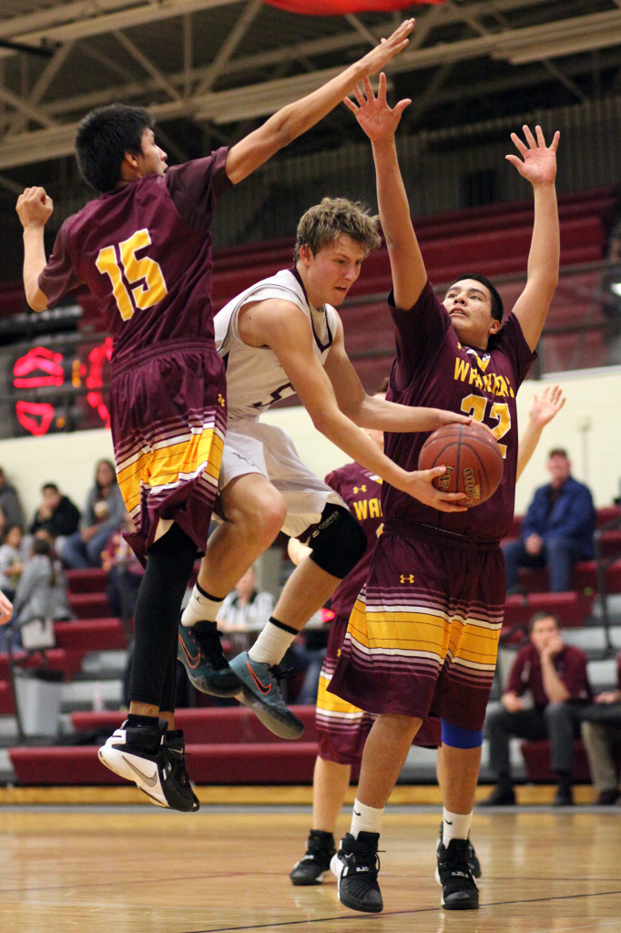 Dylan Scott gets some air. (Photo by Jason Waskiewicz/Pioneer)