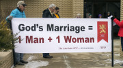 Bowman church protests gay marriage (with video)