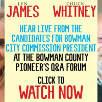 Replay the Bowman City Commission President Candidate Forum (video)