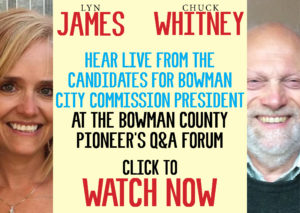 Replay the Bowman City Commission President Candidate Forum (video)