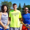 Swimming, biking, running at Bowman triathlon