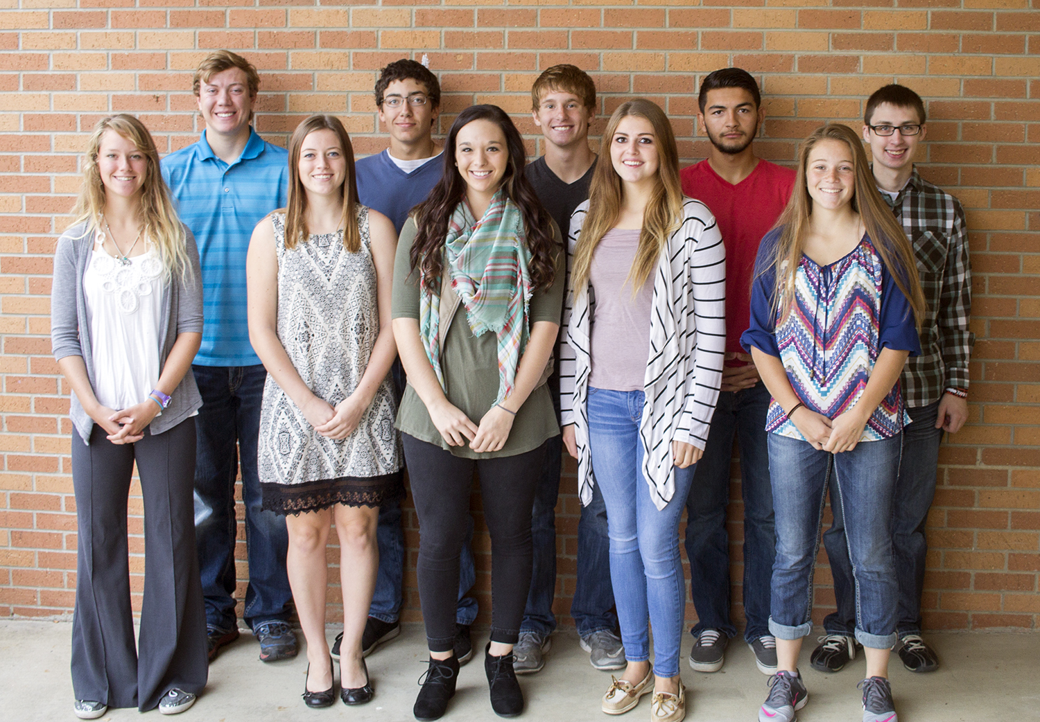 This year will see some strong competition for the 2016 Bowman County Homecoming Court, with the following students (above) being nominated, Riley Abrahamson, Jacob Boehm, Matthew Carlson, Kamrin Madrigal, Mason Moran, Mikayla Bartholomay, Lacey Feist, Aiden Halleen, Lindsey Narum and Josie Smyle. The Homecoming Court will be coronated during the junior varsity football game at 7 p.m. Sept. 26.