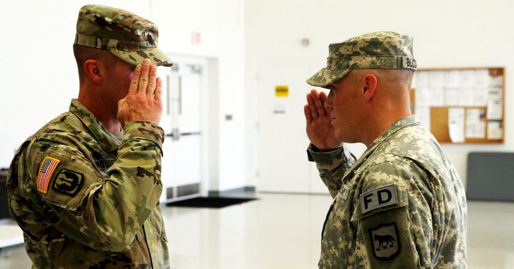Jared Bloomgren, a former resident of Bowman County, moves up in his militarycommand, becoming responsible for Rapid City-based units