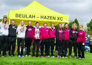 Girls’ Cross Country Team 2016 West Region Champions: Lacey Feist, Brooke Peterson, Jocelyn Kulseth, Alexius Miller, Natalie Kempenich, Mikayla Bartholomay, Abigail Bartholomay, Vanessa Fischer, Machaela Fischer, Quin McKitrick and Brenna Wokal.