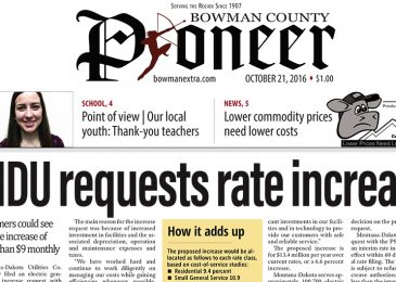 The Pioneer E Edition for 10-21-16